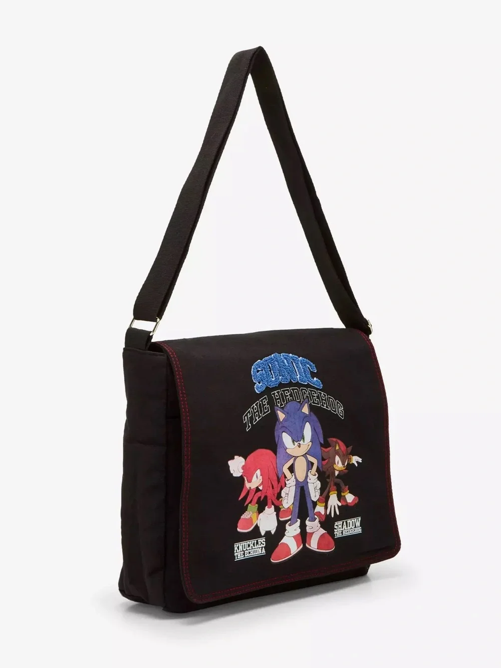 Sonic The Hedgehog Trio Messenger Bag Unisex NEW